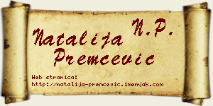 Natalija Premčević vizit kartica